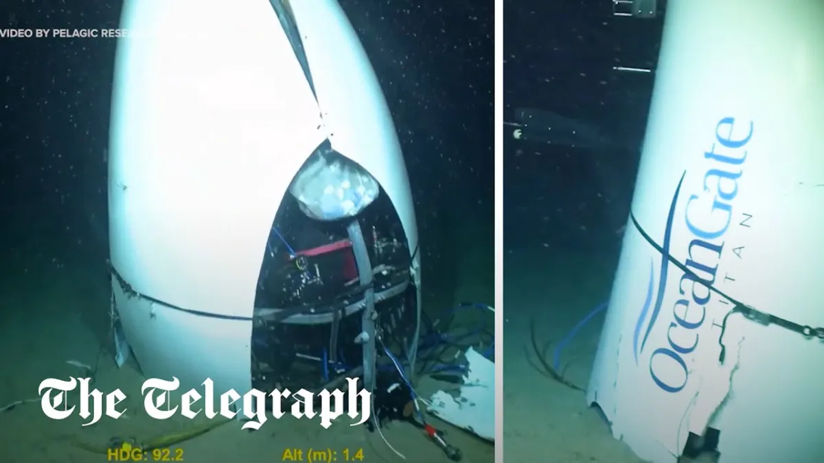 A razão pela qual o submersível Titan está amplamente intact