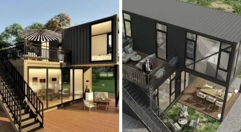 Amazon está vendendo uma pequena casa de dois andares que po
