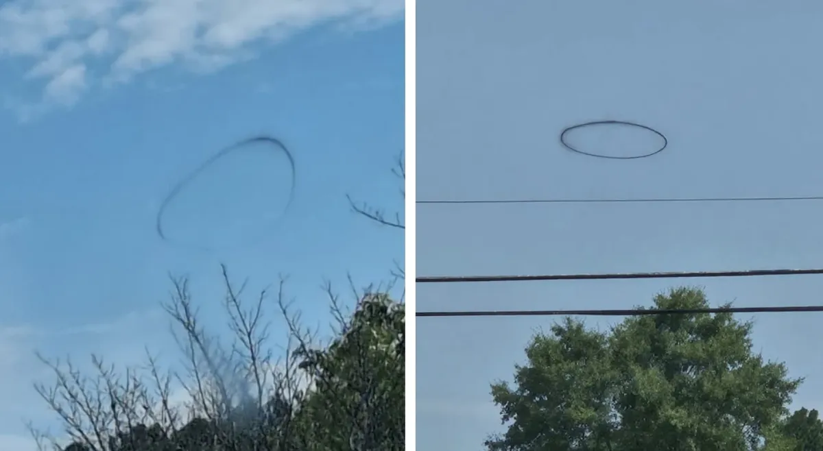 Anel preto misterioso aparece no céu e intriga moradores
