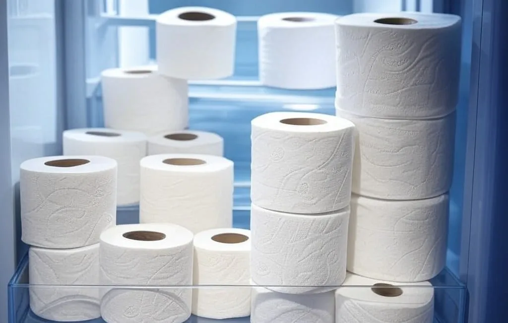 As pessoas estão começando a guardar papel higiênico em suas