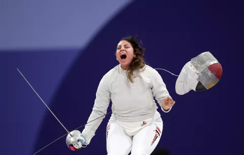 Atleta grávida compete nas Olimpíadas de Paris em 2024
