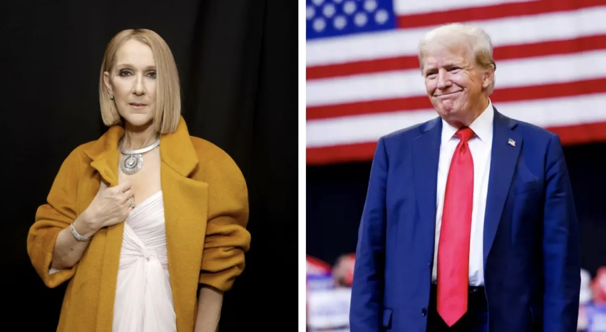 Celine Dion dá um aviso brutal a Donald Trump após ele usar