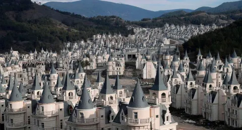 Cidade fantasma assustadora de $200.000.000 tem 732 casas qu
