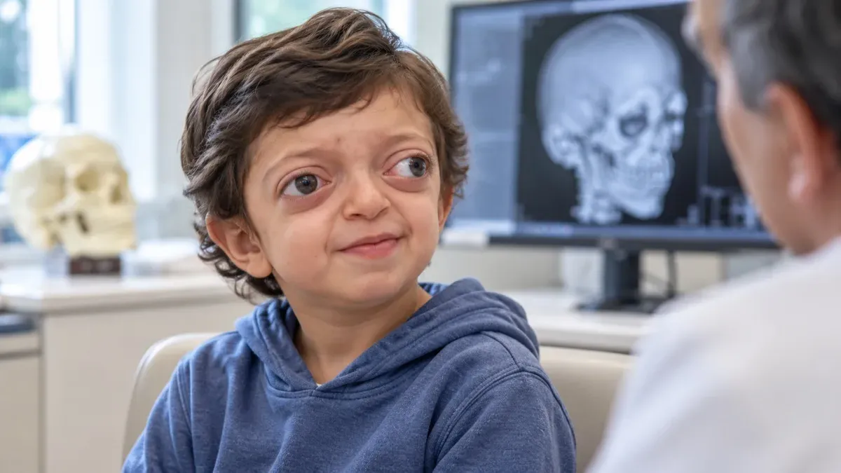 Cirurgia avança ossos do rosto de criança com síndrome de Cr