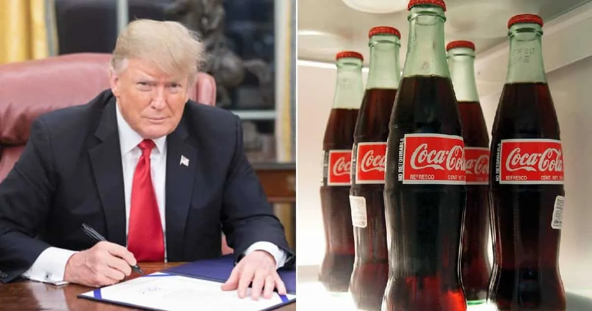 Coca-Cola responde após Donald Trump fazer afirmação chocant