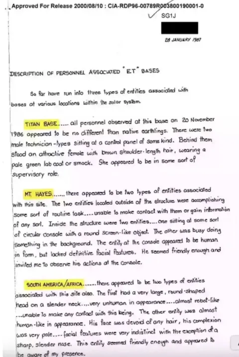 Documentos secretos da CIA que vieram à tona revelam detalhe