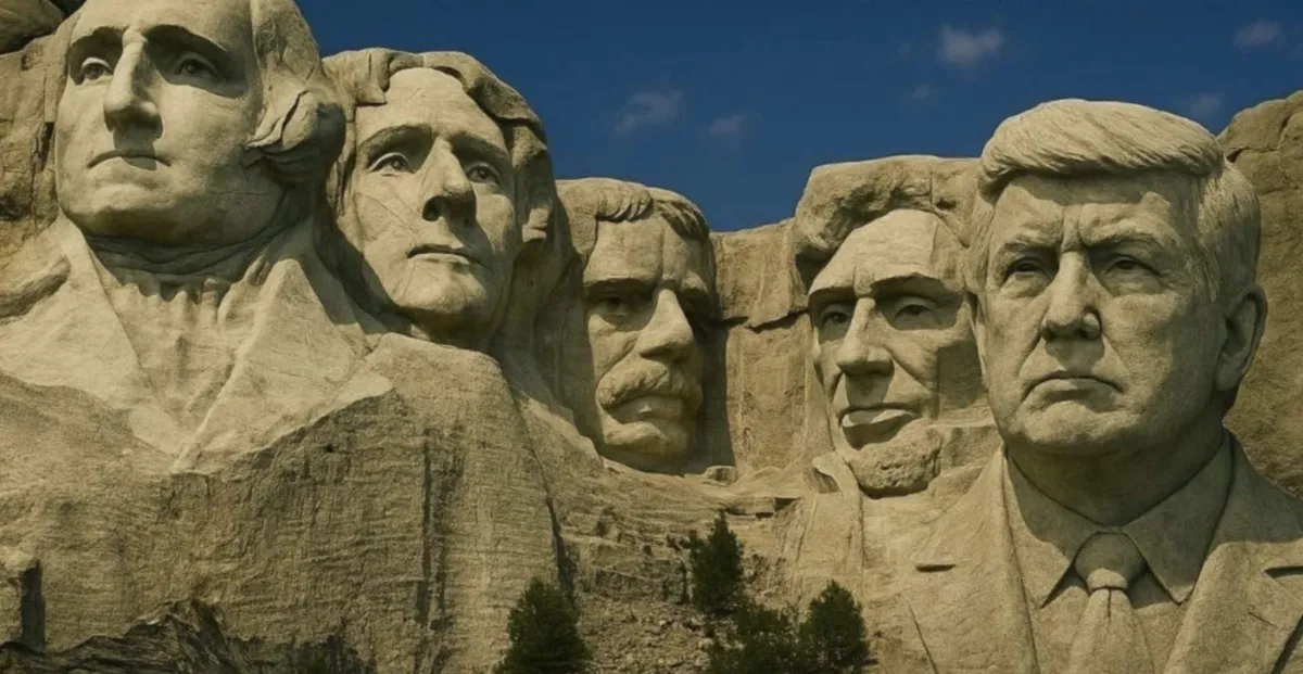 Donald Trump quer ser o quinto presidente do Monte Rushmore