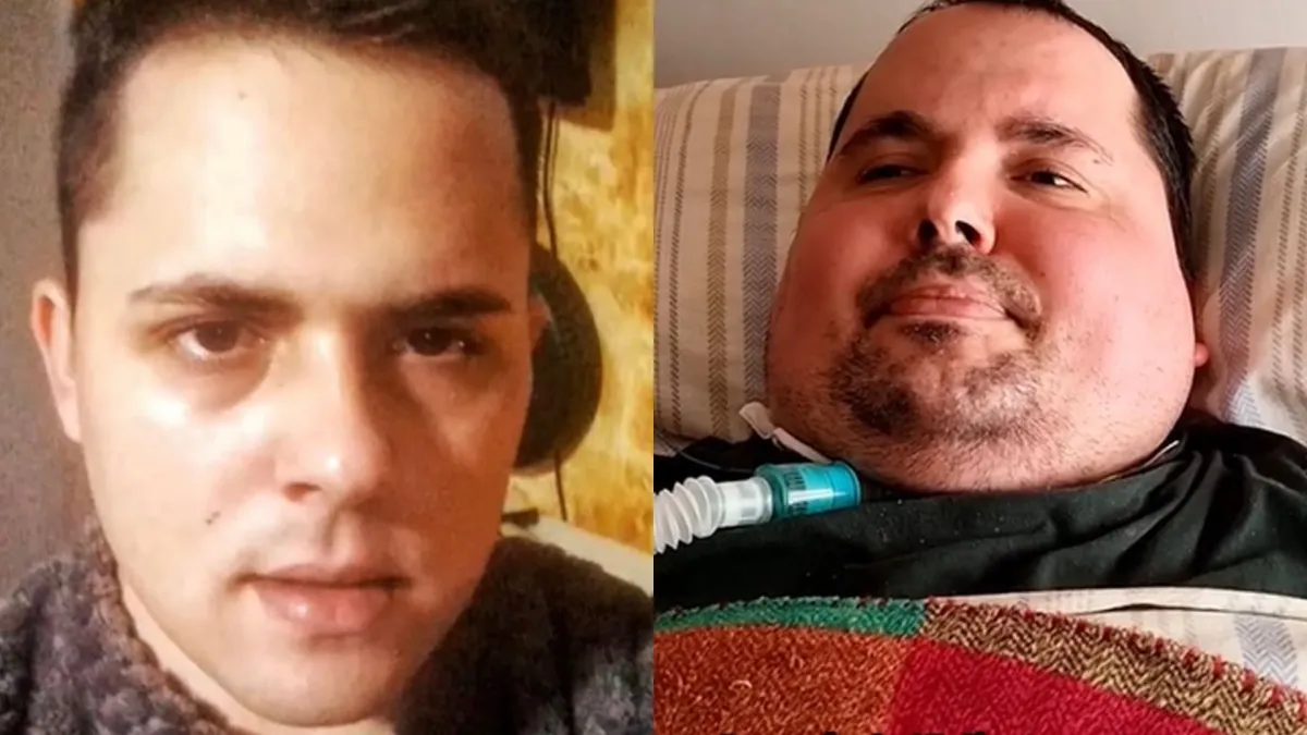 Ele passou de um jovem cheio de vida para não conseguir move
