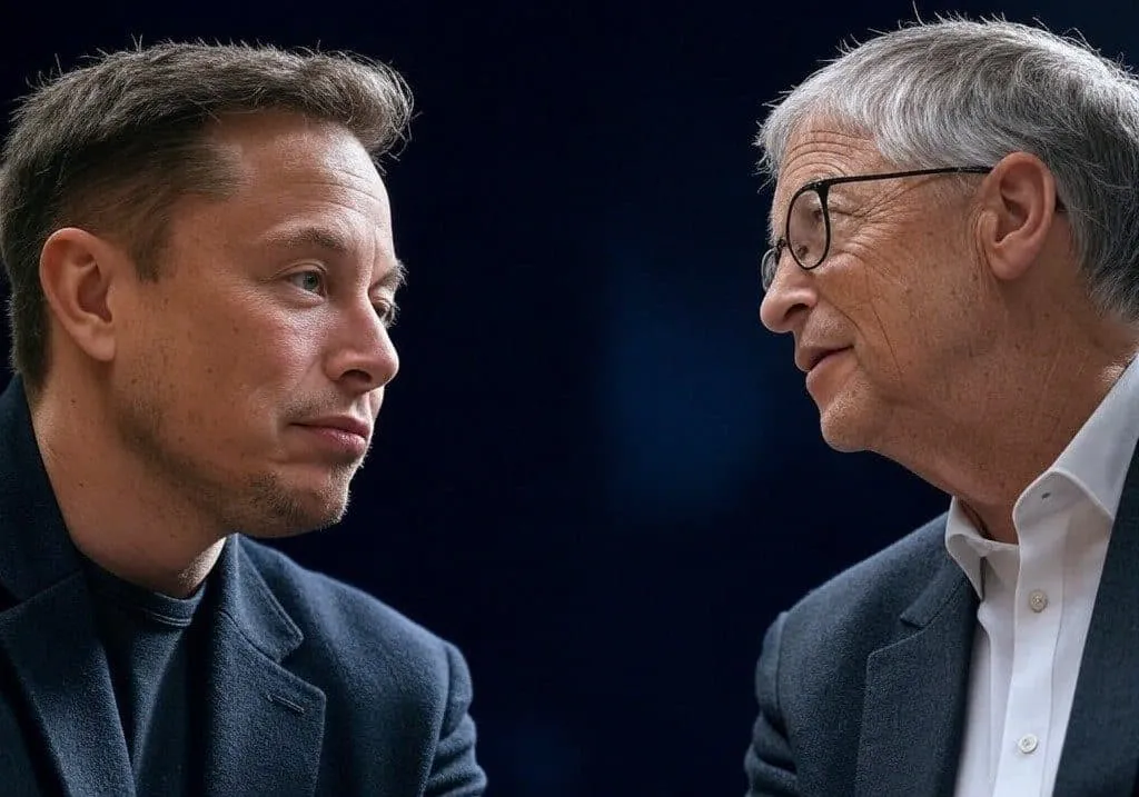 Elon Musk alerta que Bill Gates poderia ir à falência caso a