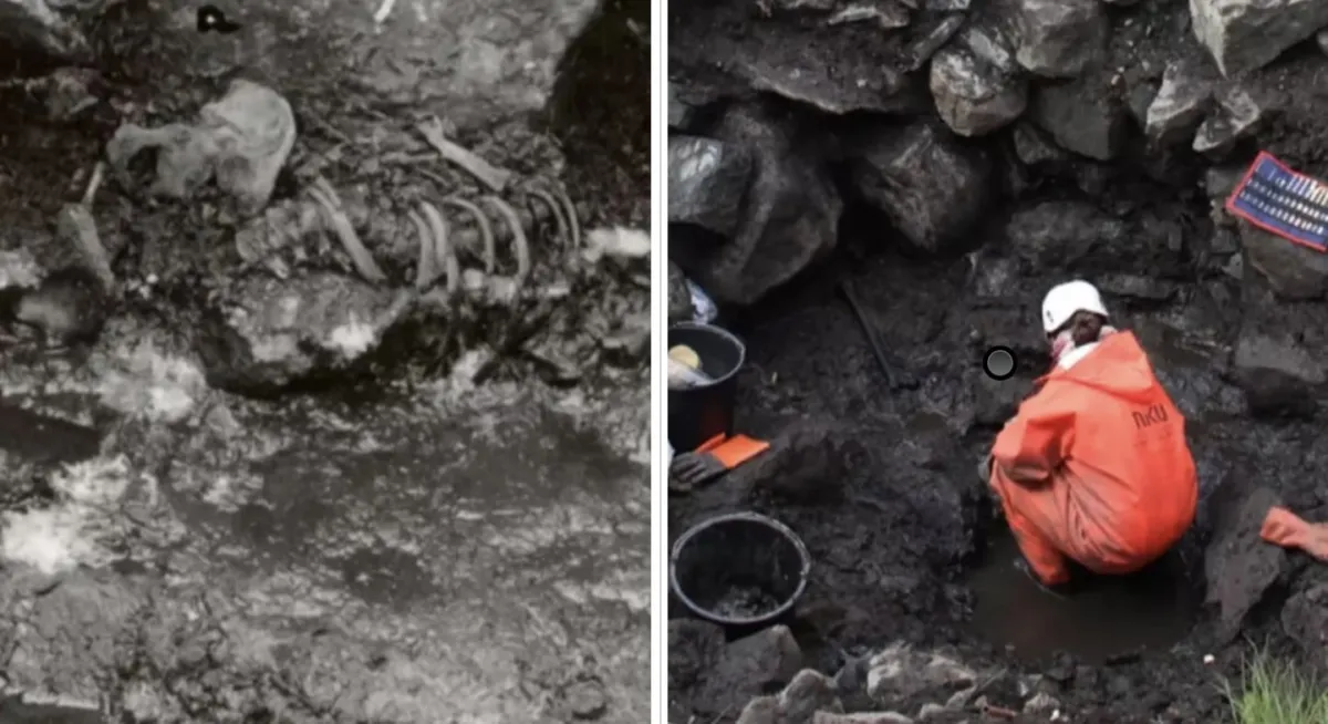 Esqueleto em poço é de homem de história de 800 anos