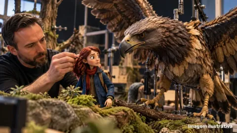 Estúdio de Coraline criou 132 cenários e uma águia com 3 mil