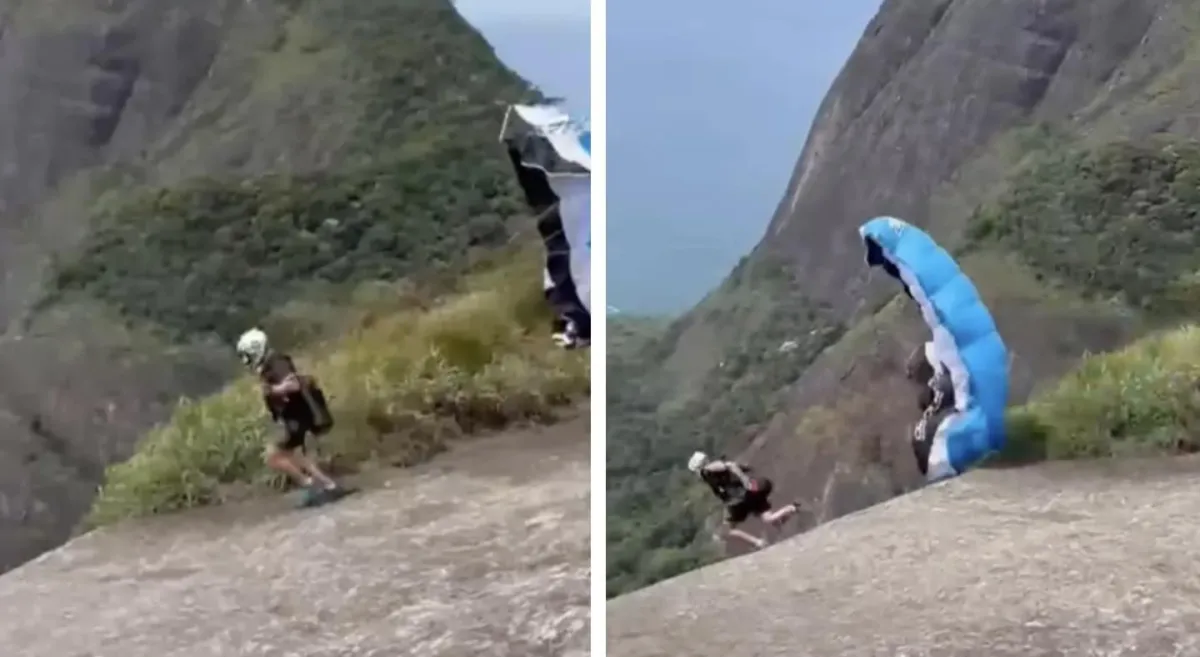 Filmagem chocante captura o momento em que um instrutor de p