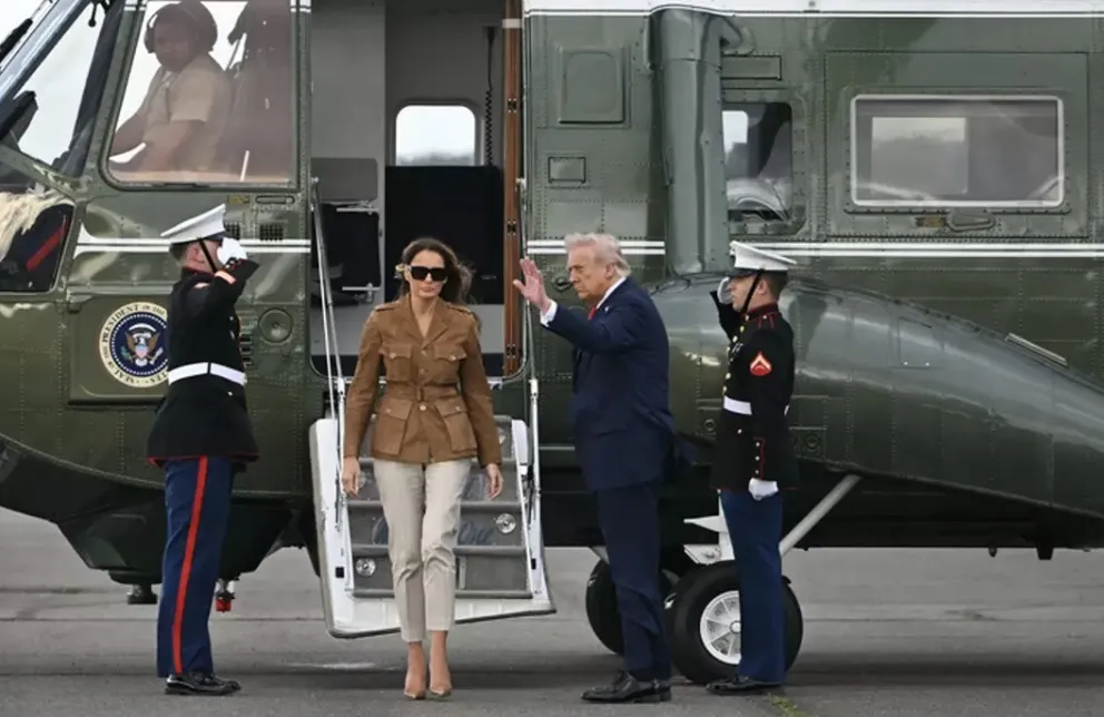 Helicóptero de Trump é forçado a fazer pouso de emergência c
