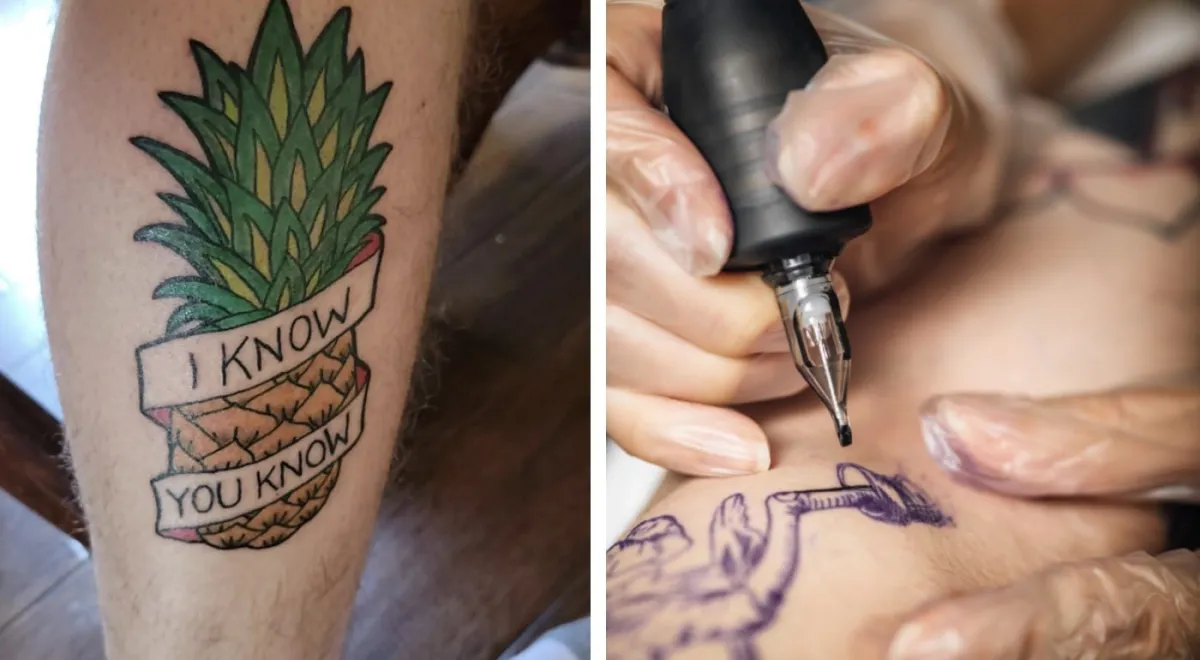 Homem fica horrorizado ao descobrir que tatuagem de abacaxi