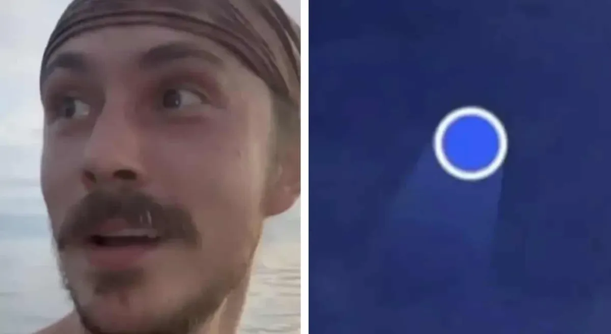 Homem navegando sozinho pelo oceano compartilha localização