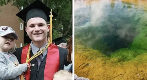 Homem que caiu em fonte termal de Yellowstone foi completamente dissolvido em um dia