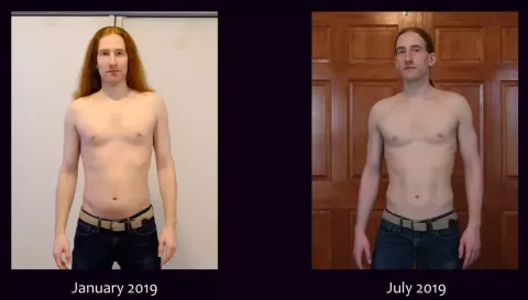 Homem que fez 100 flexões todos os dias durante um ano revel