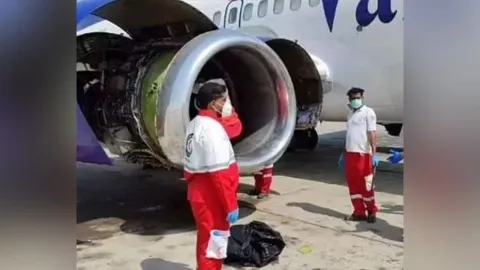 Mecânico sugado por motor de avião é morto em acidente horrível
