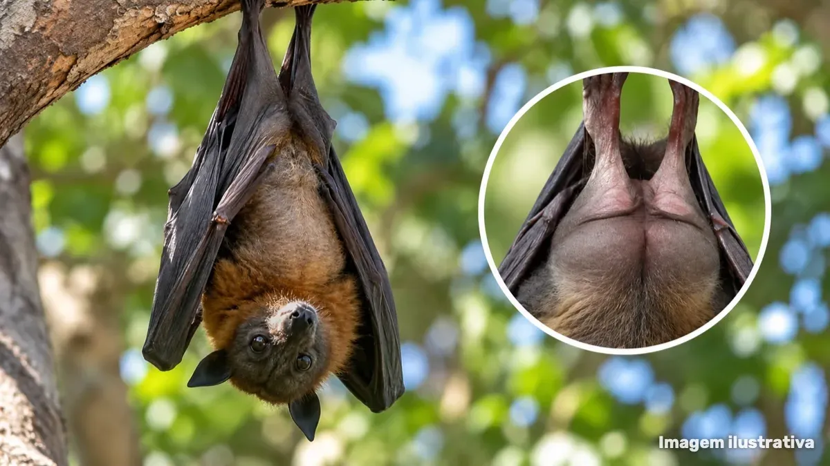 Morcegos também têm músculos glúteos, mas seu bumbum é difer