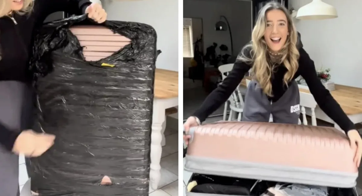 Mulher pagou $ 100 por uma bagagem perdida de alguém e fez u
