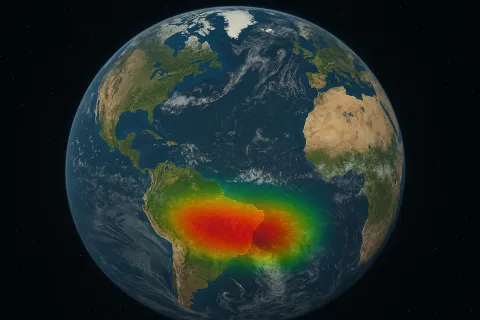 NASA monitora de perto uma anomalia no campo eletromagnético