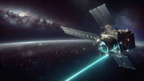 Nave da NASA recebeu um sinal a laser enviado de 450 milhões