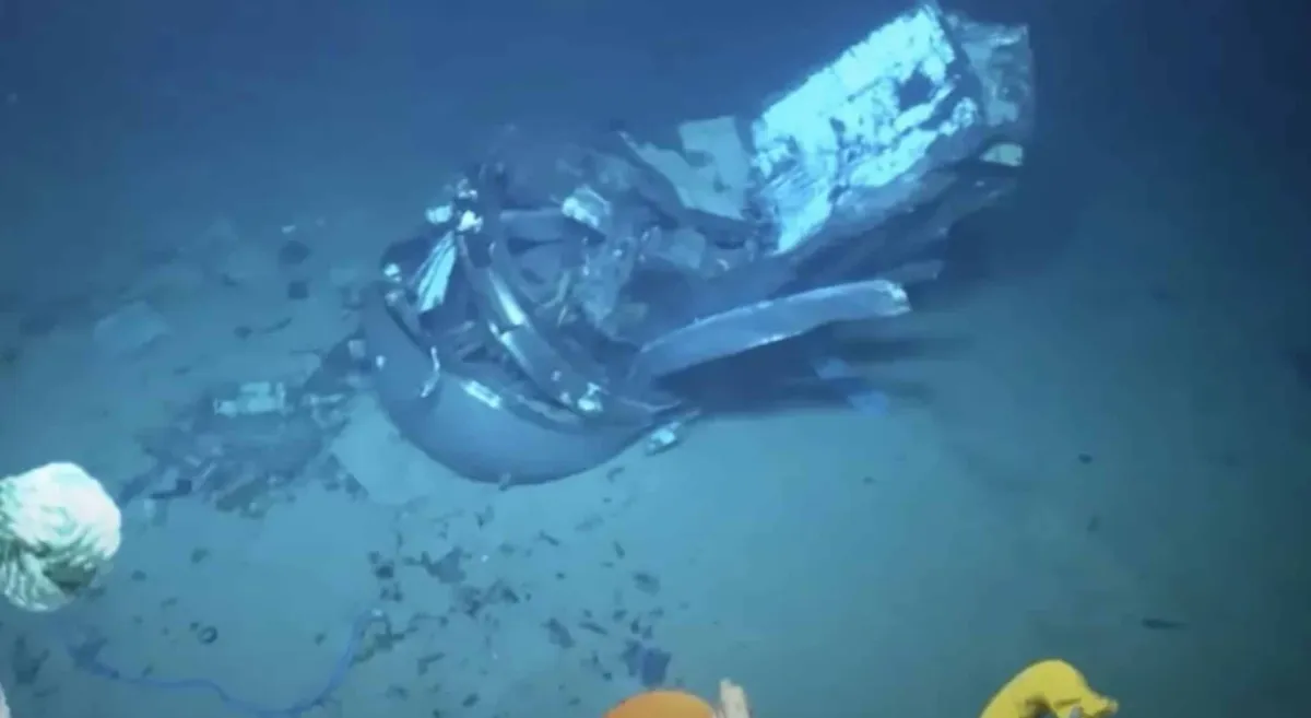 Nova filmagem chocante do submersível Titan mostram a extens