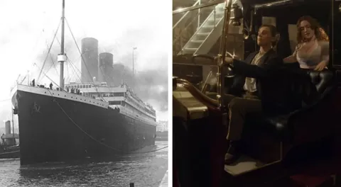 O que aconteceu com o único carro no Titanic após o naufrági