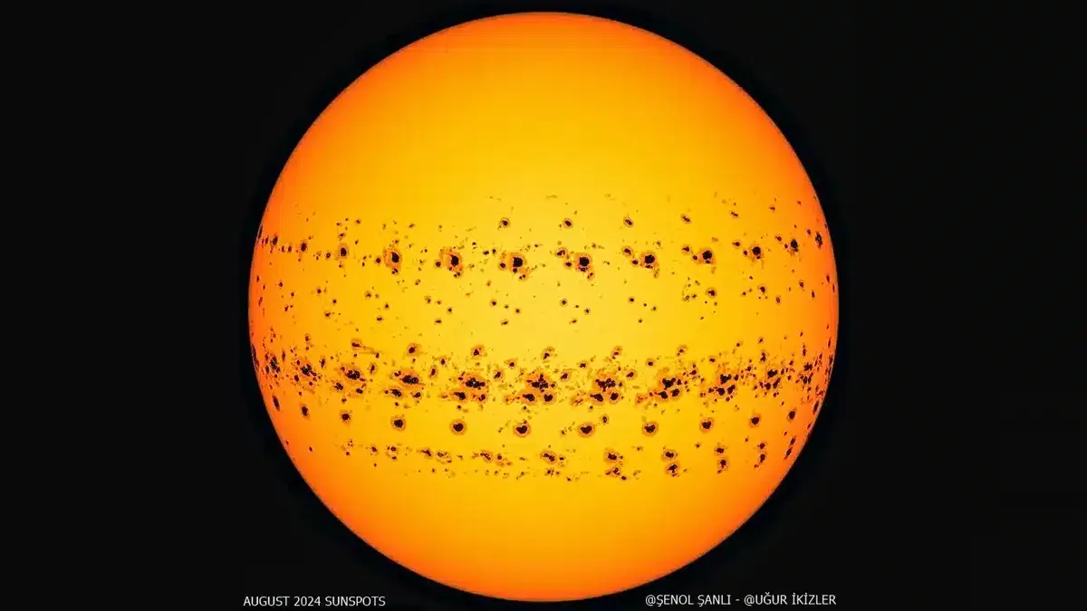 O que está acontecendo com o Sol? Número de manchas solares