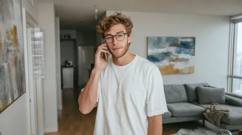 O que significa caminhar sem parar enquanto fala no telefone
