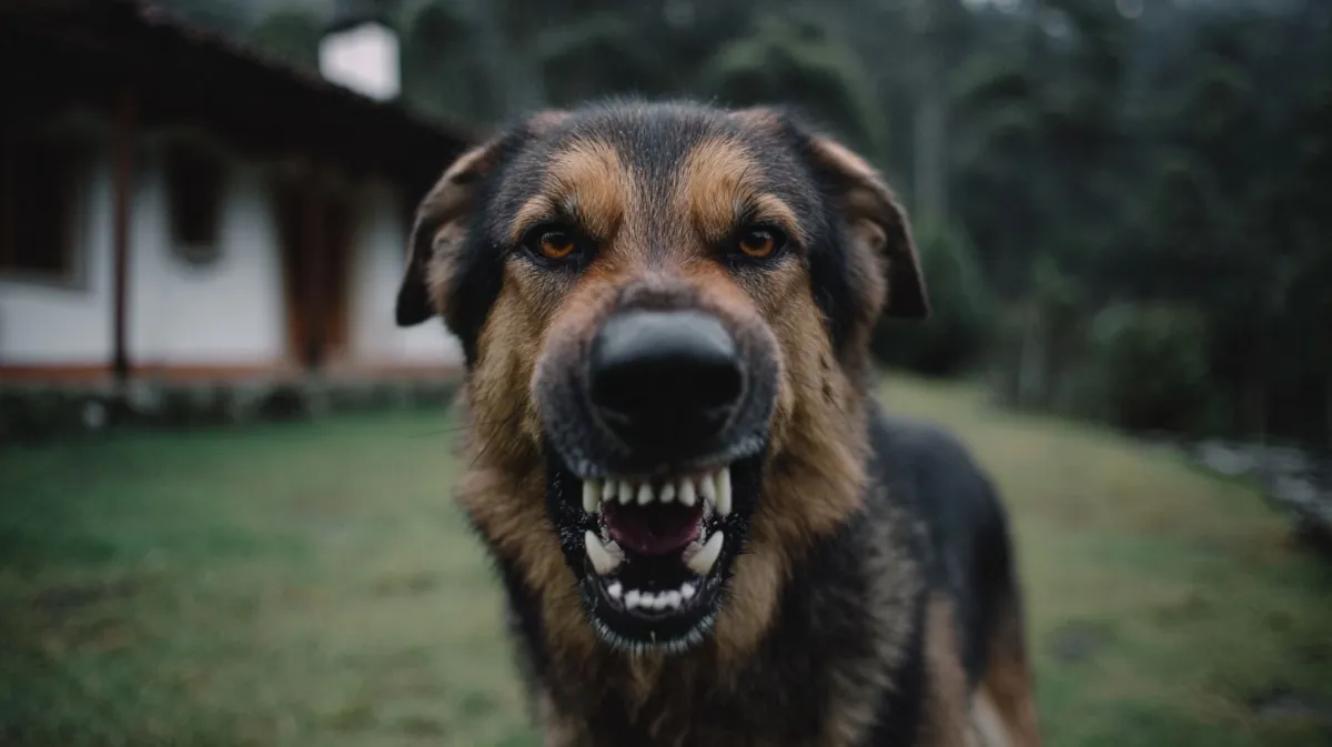 O que significa quando um cão rosna para uma pessoa?