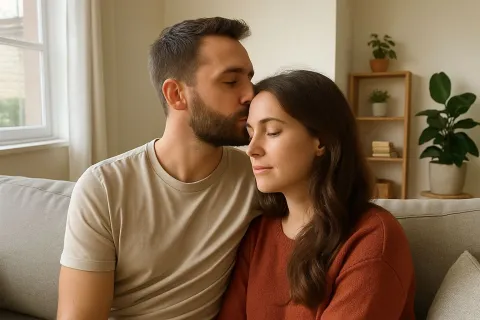 O que significa uma pessoa beijar na testa, segundo a psicol