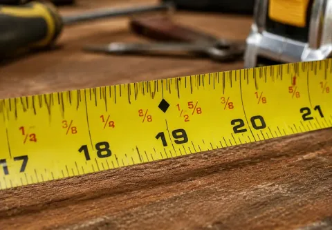 O que significam os losangos pretos na fita métrica?