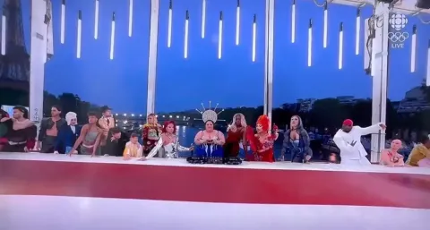 Performance drag na cerimônia de abertura das Olimpíadas ger