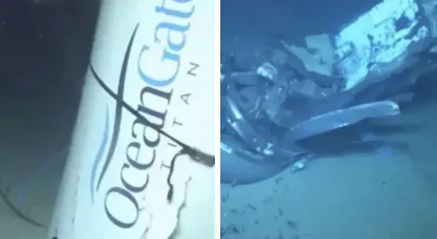 Pessoas notam um detalhe estranho em imagens do submersível 