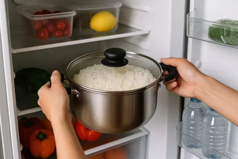 Por que é melhor colocar a comida na geladeira sem esperar q