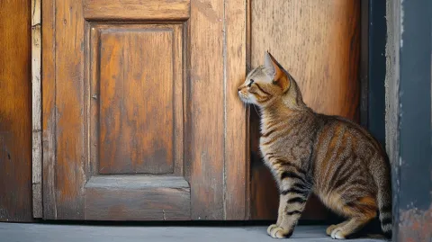 Por que gatos odeiam portas fechadas? Entenda o comportament