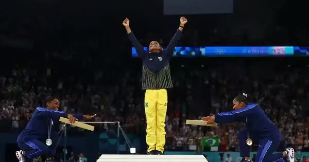 Simone Biles revida após sua atitude ser chamada de “nojenta