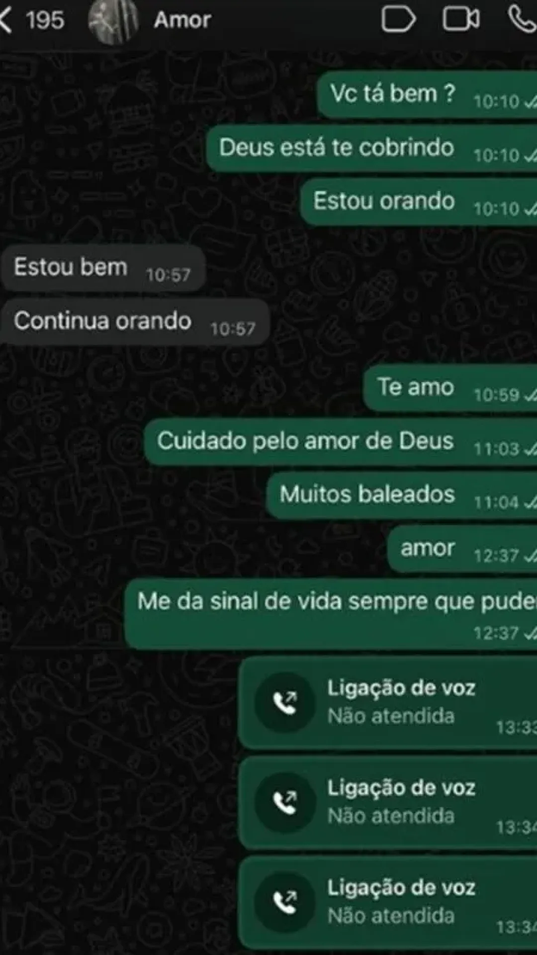 A última mensagem comovente que PM escreveu à esposa antes de morrer em operação no Rio