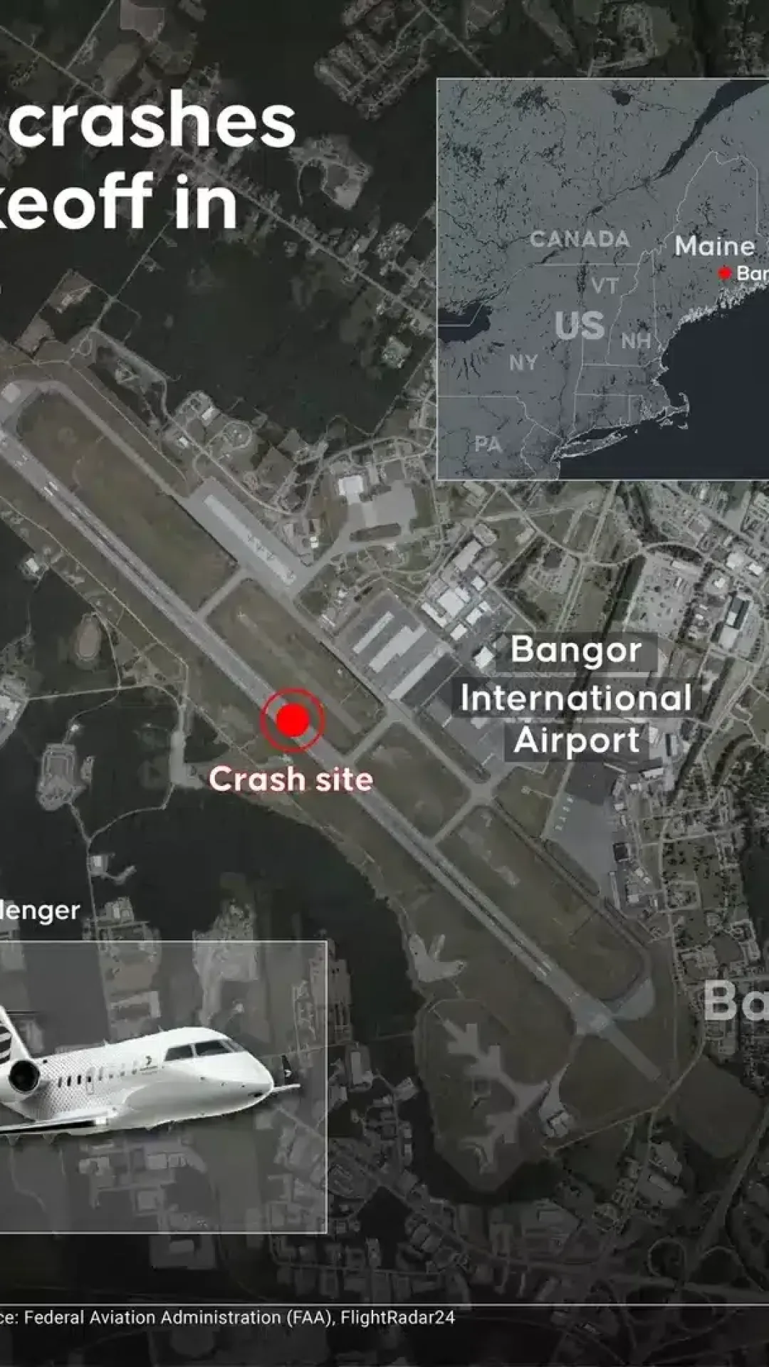 Avião cai durante a decolagem e deixa seis mortos, enquanto áudio do controle de tráfego aéreo é divulgado