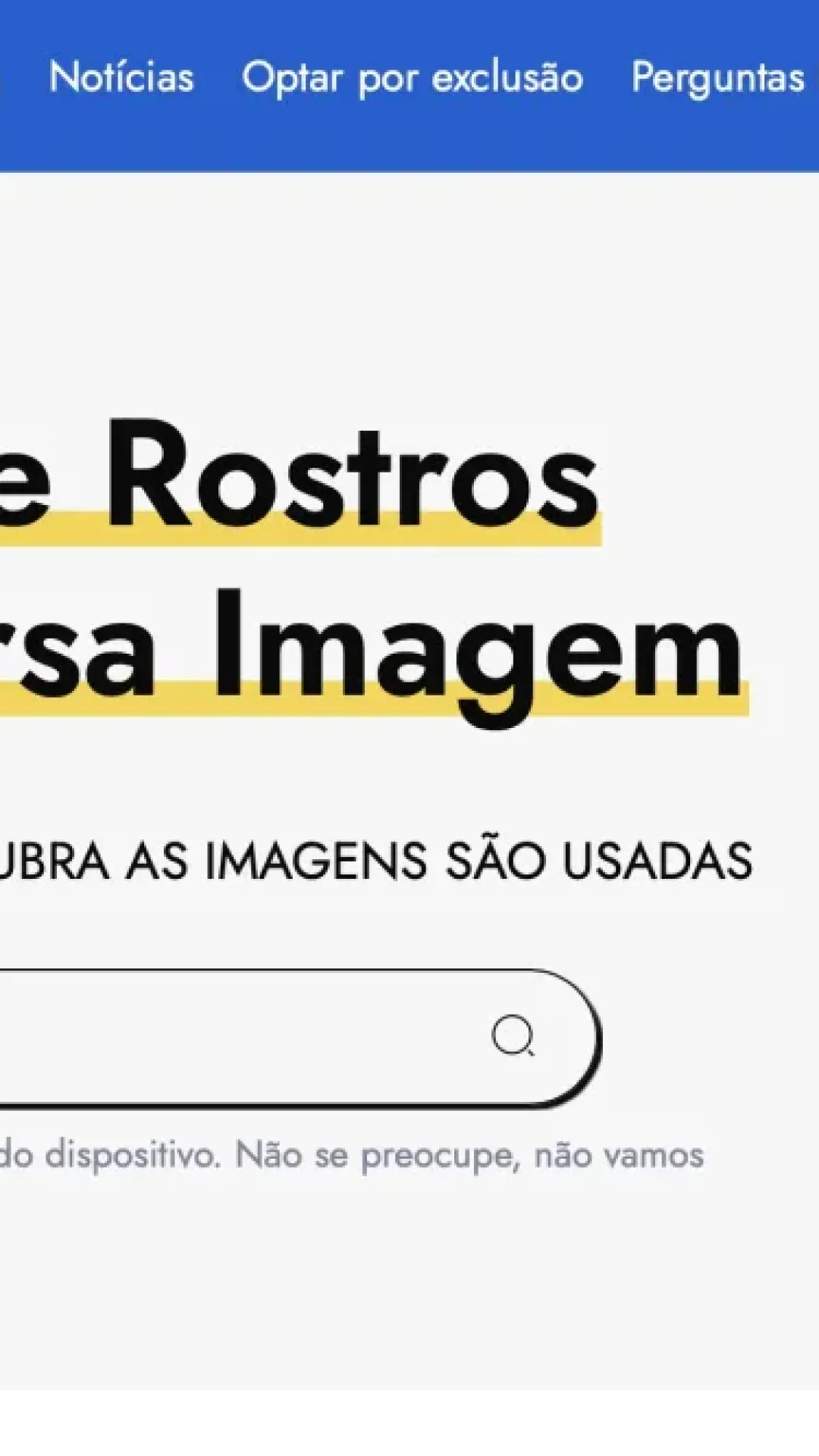 Esse site pode encontrar todas as fotos que existem de você