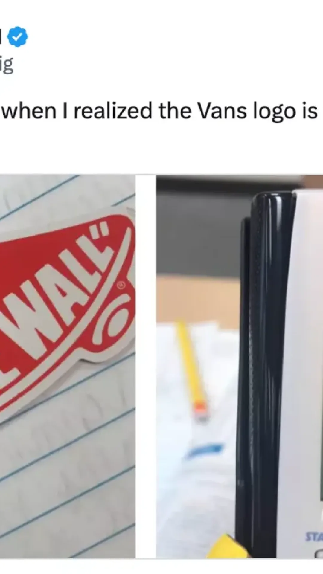 Pessoas ficam perplexas ao descobrir o significado oculto por trás do logo da Vans