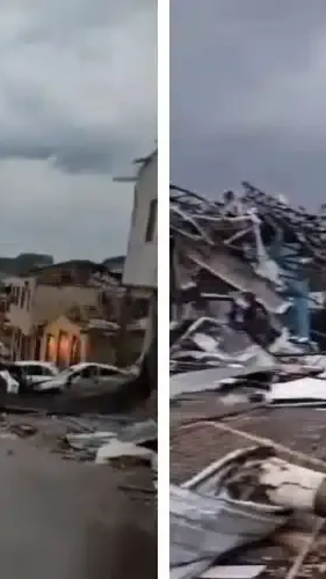 Tornado destrói cidade no Paraná. 60% da cidade sofreu danos graves