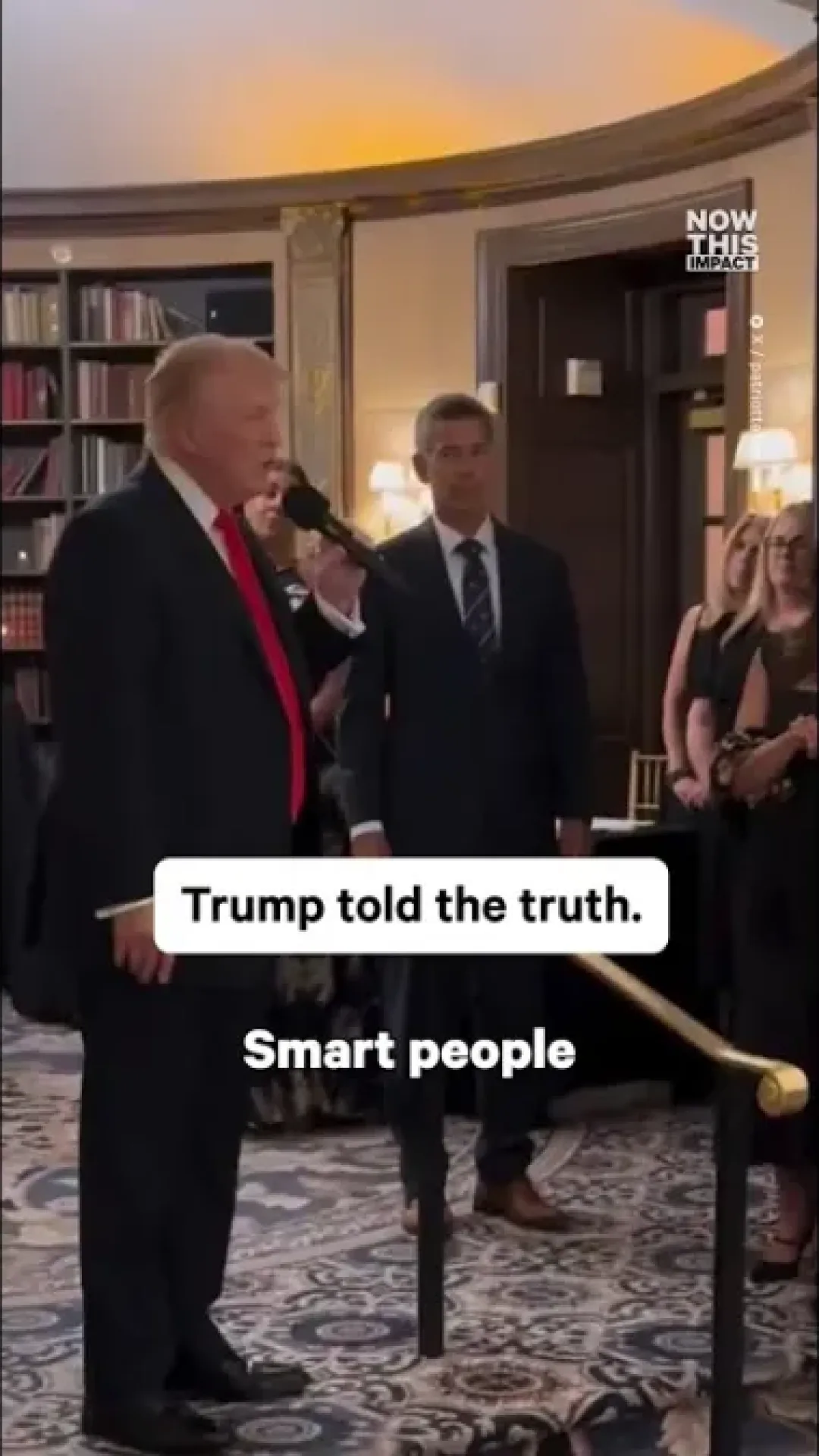 Trump gera grande debate online após afirmar que “pessoas inteligentes” não gostam dele
