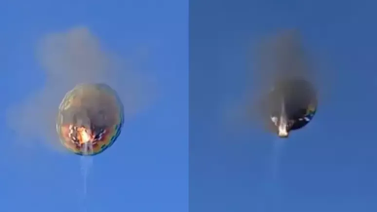 Tragédia em balão: 4 pessoas foram carbonizadas e outras 4 m