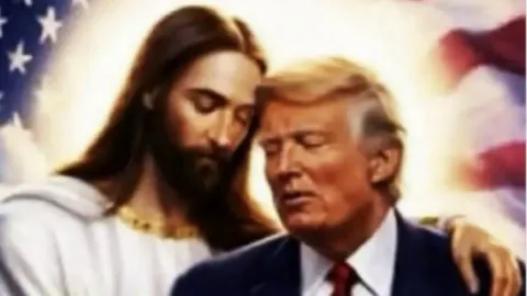 Trump compartilha segunda imagem de Jesus feita com IA dias após reação contra suposta “blasfêmia”
