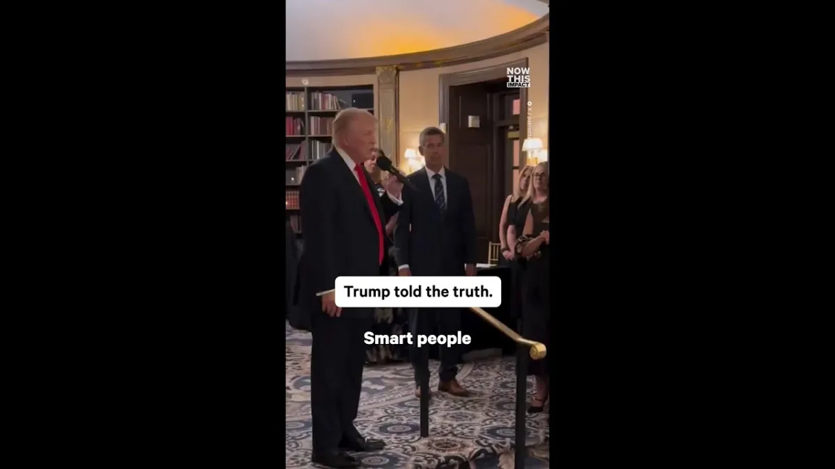 Trump gera grande debate online após afirmar que “pessoas in