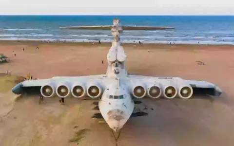 Um dos aviões mais incomuns do mundo, maior que um Boeing 74