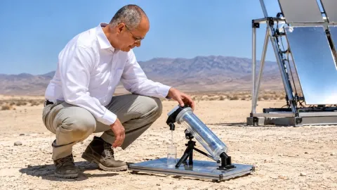 Vencedor do Nobel desenvolve máquina que retira até 300 litr