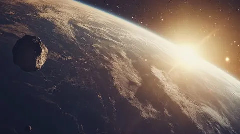 Vídeo captura momento incrível em que asteroide colide com a